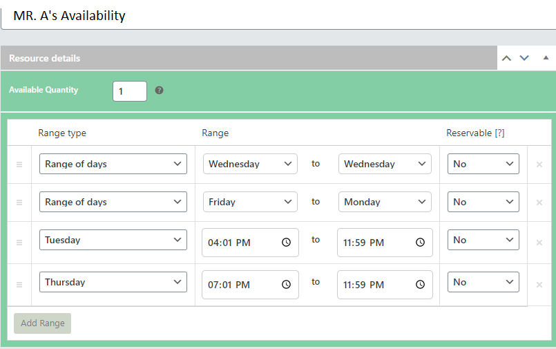 resource availability