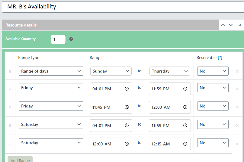 resource availability