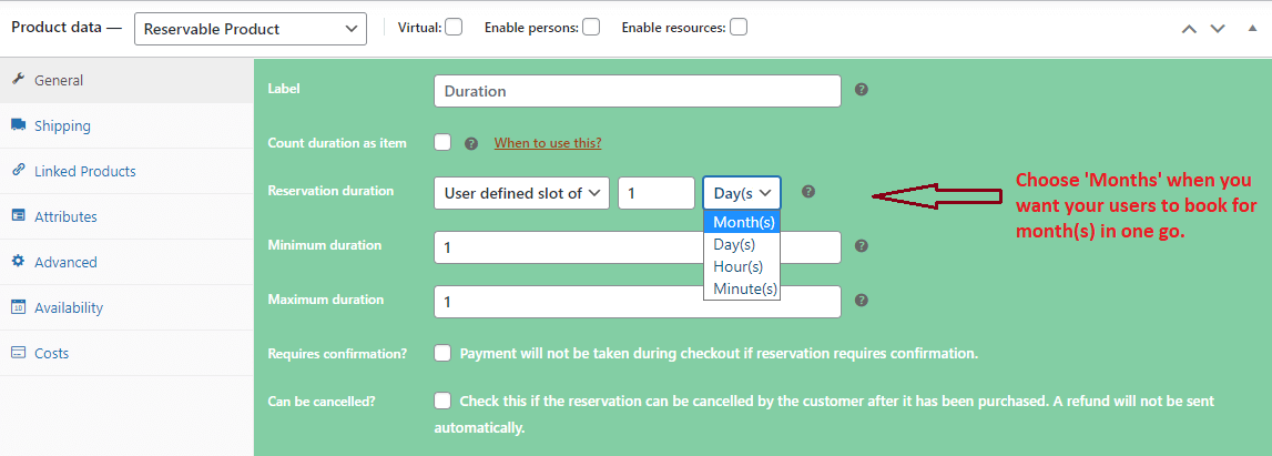 monthly booking in ARB