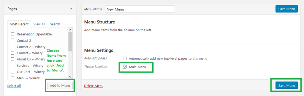 How to Setup Top Navigation Menu – Butter Knowledge Base