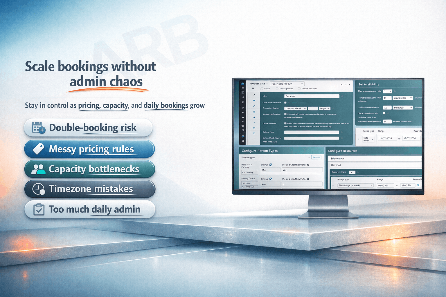 ARB | Appointment Reservation and Booking Plugin for WooCommerce