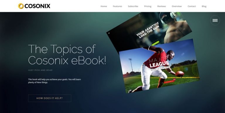 Cosonix – One-Page WordPress Theme