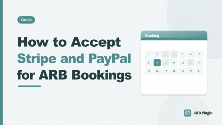 How to Accept Stripe Payments for Bookings in WooCommerce with ARB