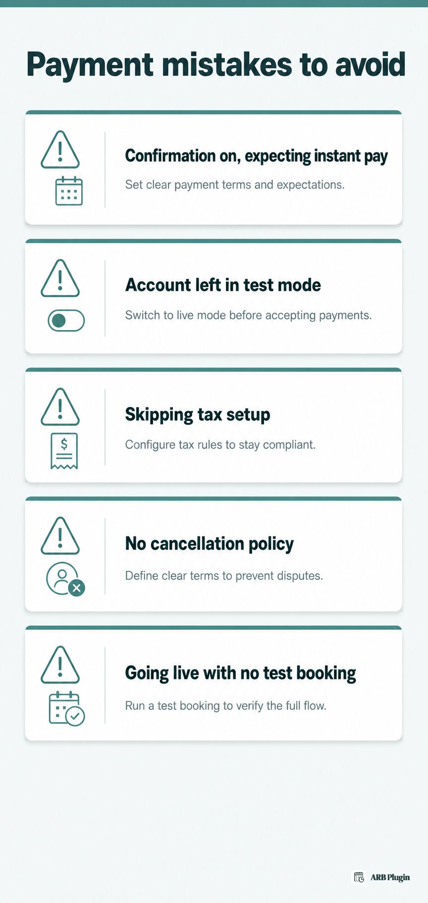Five common mistakes when charging for appointment bookings and how to avoid each one