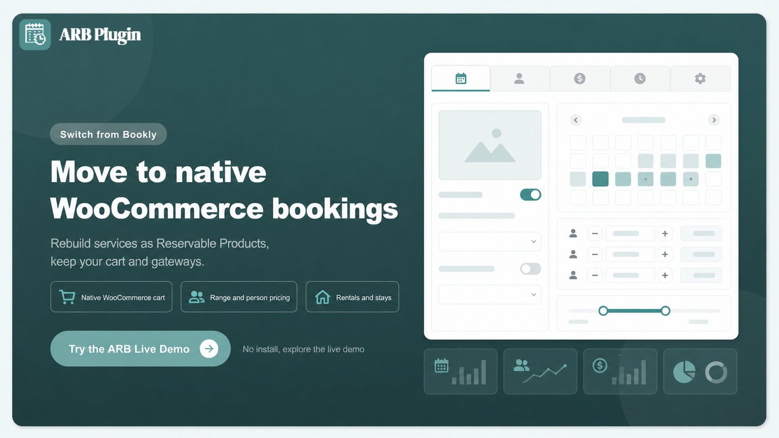 Switch from Bookly to ARB's native WooCommerce bookings and try the live demo