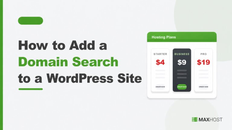 How to Add Domain Search to WordPress: 3 Ways