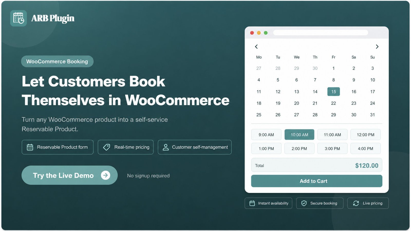 See ARB in action: let customers self-book and self-manage inside WooCommerce